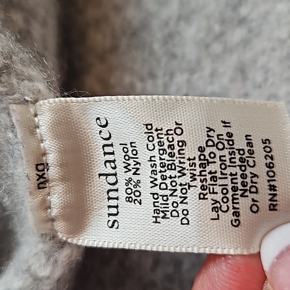 Sundance Bold Botanic Scoop Neck Hand Embroidered Wool Blend Sweater - Picture 5 of 14